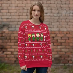 Clearance Gang Holiday Knitted Unisex Crewneck Woodstock | Snoopy