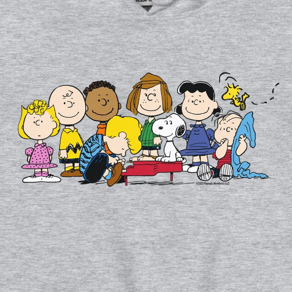 Hot Gang Piano Adult Hoodie Woodstock | Snoopy