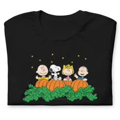 Sale Gang Pumpkin Patch Adult T-Shirt Snoopy | Peanuts Gang
