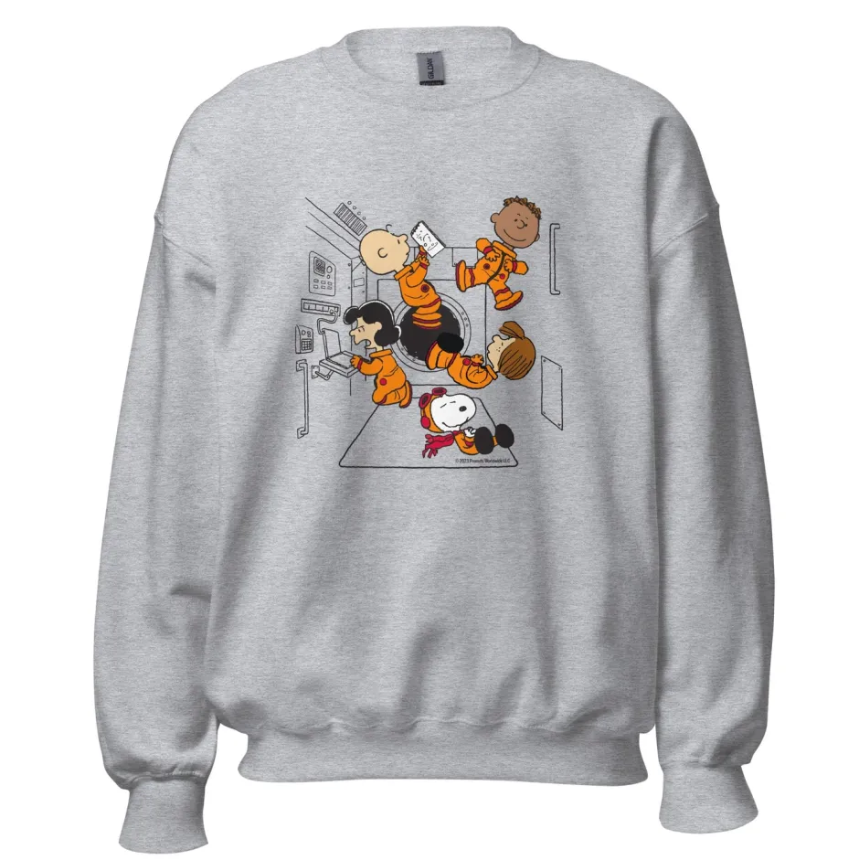 Outlet Gang Space Adult Sweatshirt Snoopy | Peppermint Patty