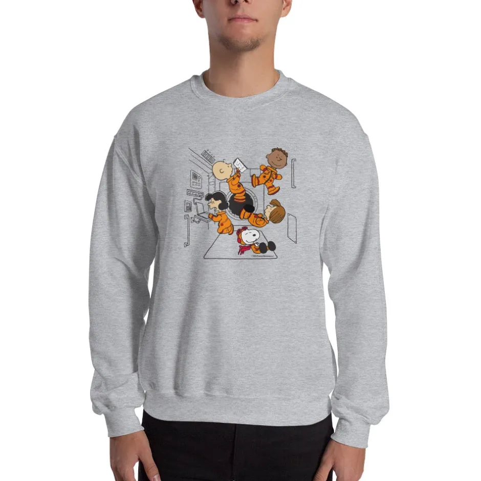 Outlet Gang Space Adult Sweatshirt Snoopy | Peppermint Patty