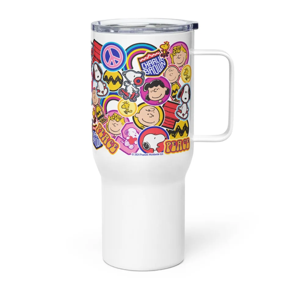 Sale Gang Stickers Travel Mug with Handle Woodstock | Snoopy