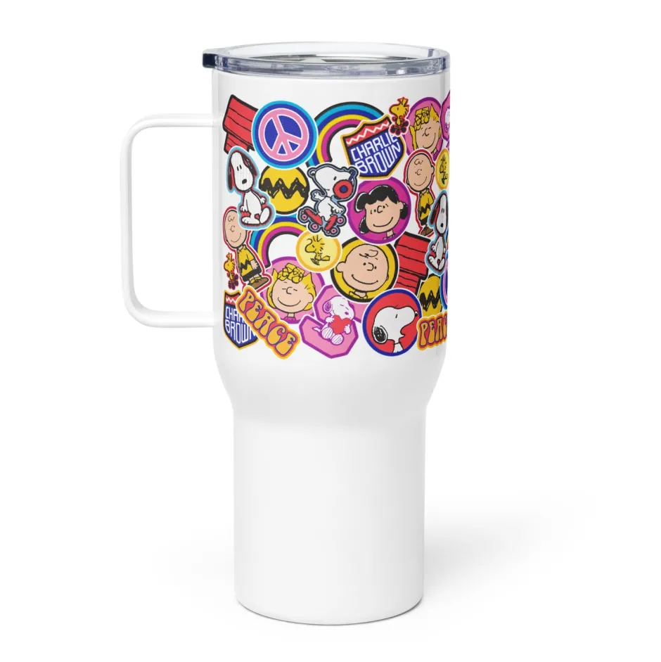 Sale Gang Stickers Travel Mug with Handle Woodstock | Snoopy