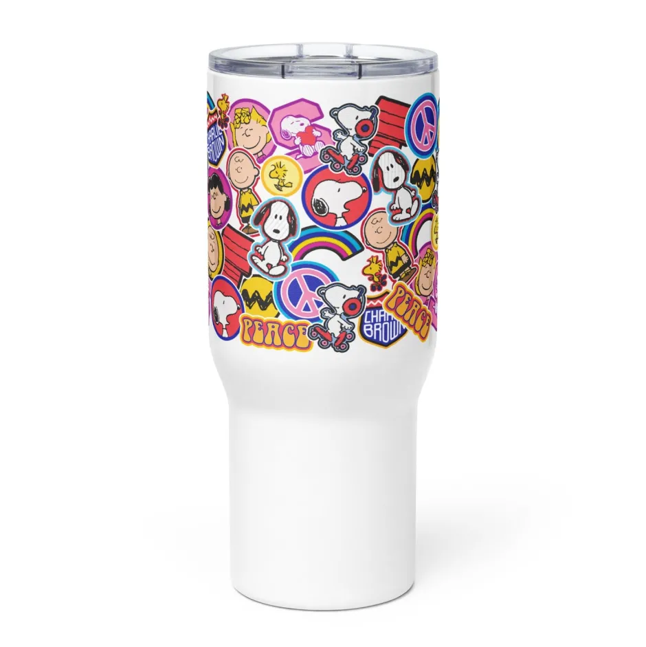 Sale Gang Stickers Travel Mug with Handle Woodstock | Snoopy