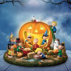 Discount Great Pumpkin Carving Party Sculpture Peanuts Gang | Collectibles