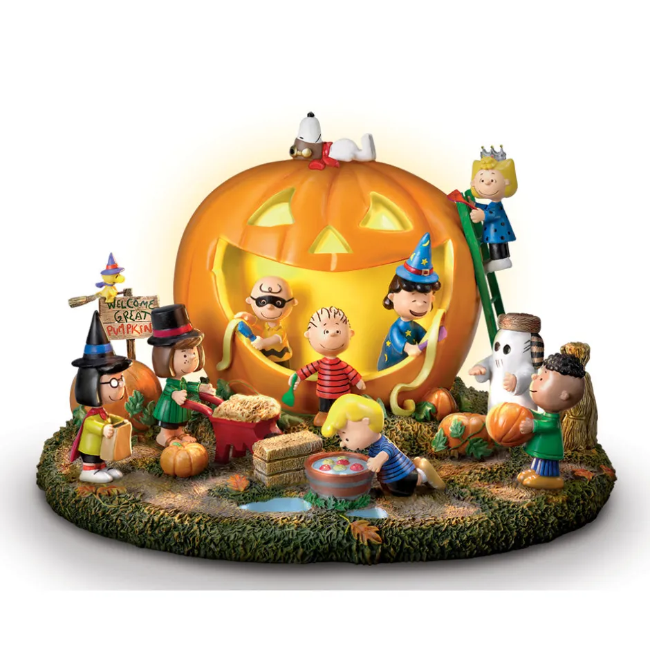 Discount Great Pumpkin Carving Party Sculpture Peanuts Gang | Collectibles