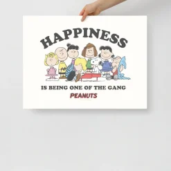 Outlet Happiness Is Premium Poster Peanuts Gang | Wall Art