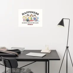 Outlet Happiness Is Premium Poster Peanuts Gang | Wall Art