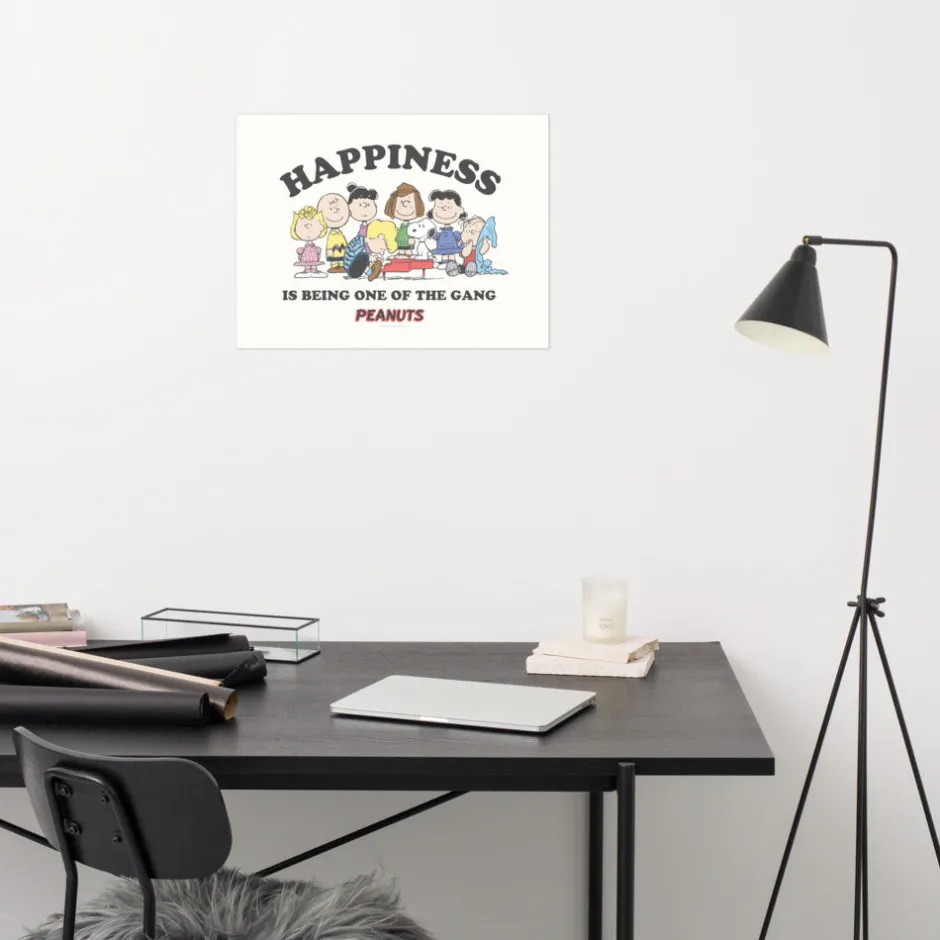 Outlet Happiness Is Premium Poster Peanuts Gang | Wall Art