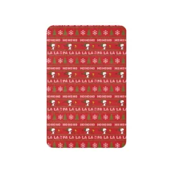Fashion HoHoHo Sherpa Blanket Woodstock | Snoopy