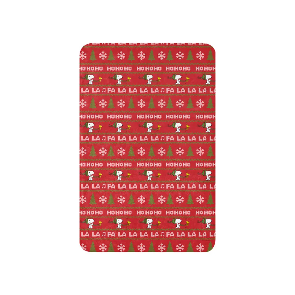 Fashion HoHoHo Sherpa Blanket Woodstock | Snoopy