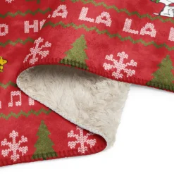 Fashion HoHoHo Sherpa Blanket Woodstock | Snoopy