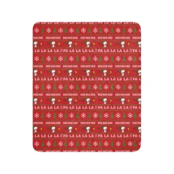 Fashion HoHoHo Sherpa Blanket Woodstock | Snoopy