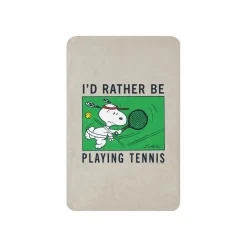 Sale I'd Rather Be Playing Tennis Premium Sherpa Blanket Snoopy | Blankets & Pillows