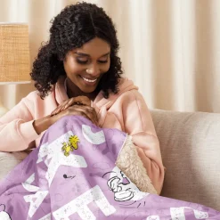 Online Just Keep Dancing Sherpa Blanket Peanuts Gang | Blankets & Pillows