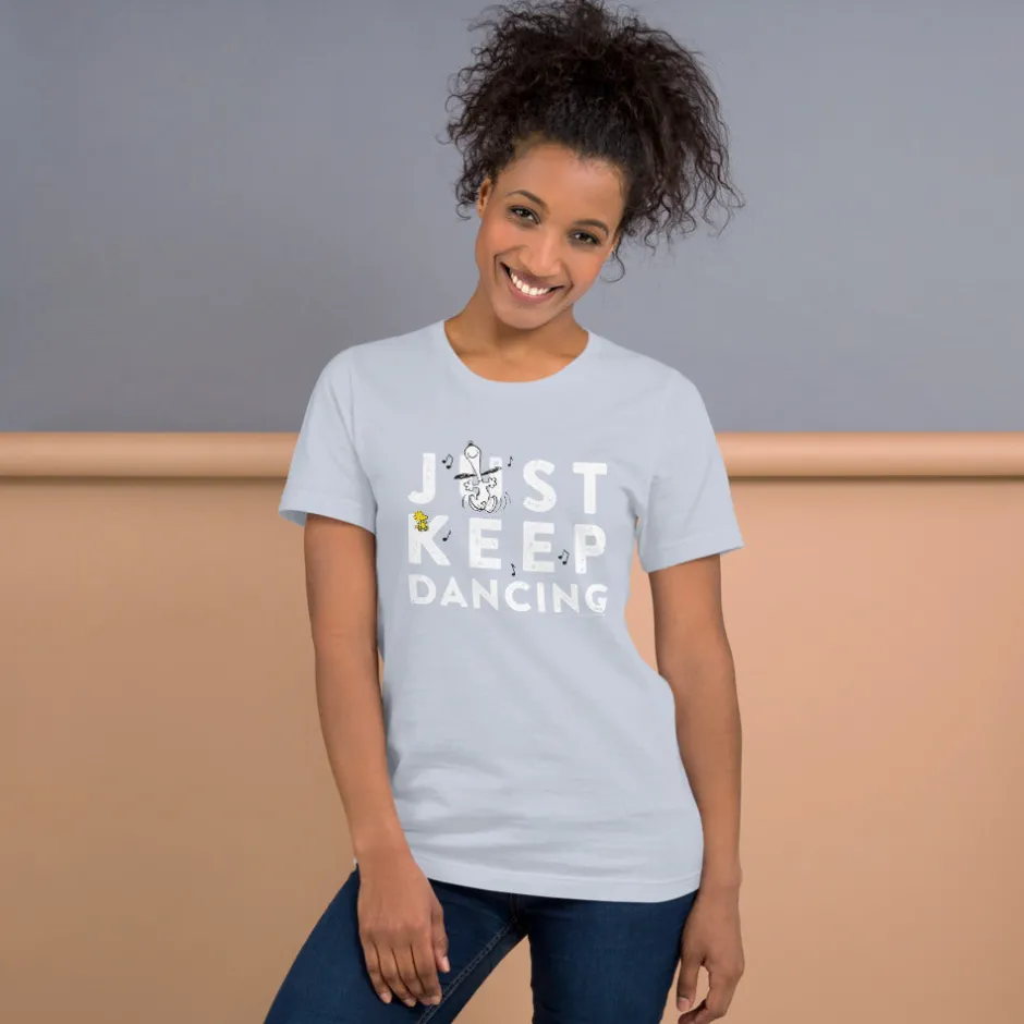 New Just Keep Dancing Unisex T-Shirt Woodstock | T-Shirts