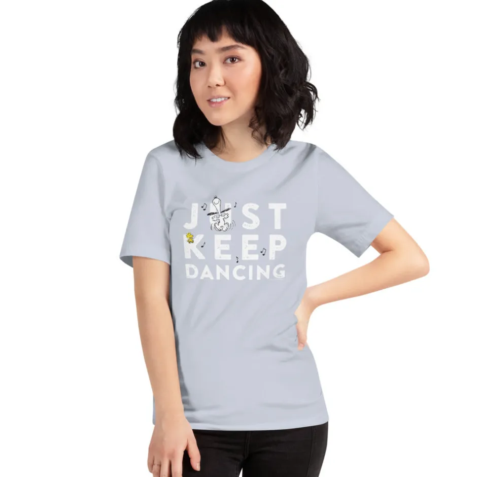 New Just Keep Dancing Unisex T-Shirt Woodstock | T-Shirts