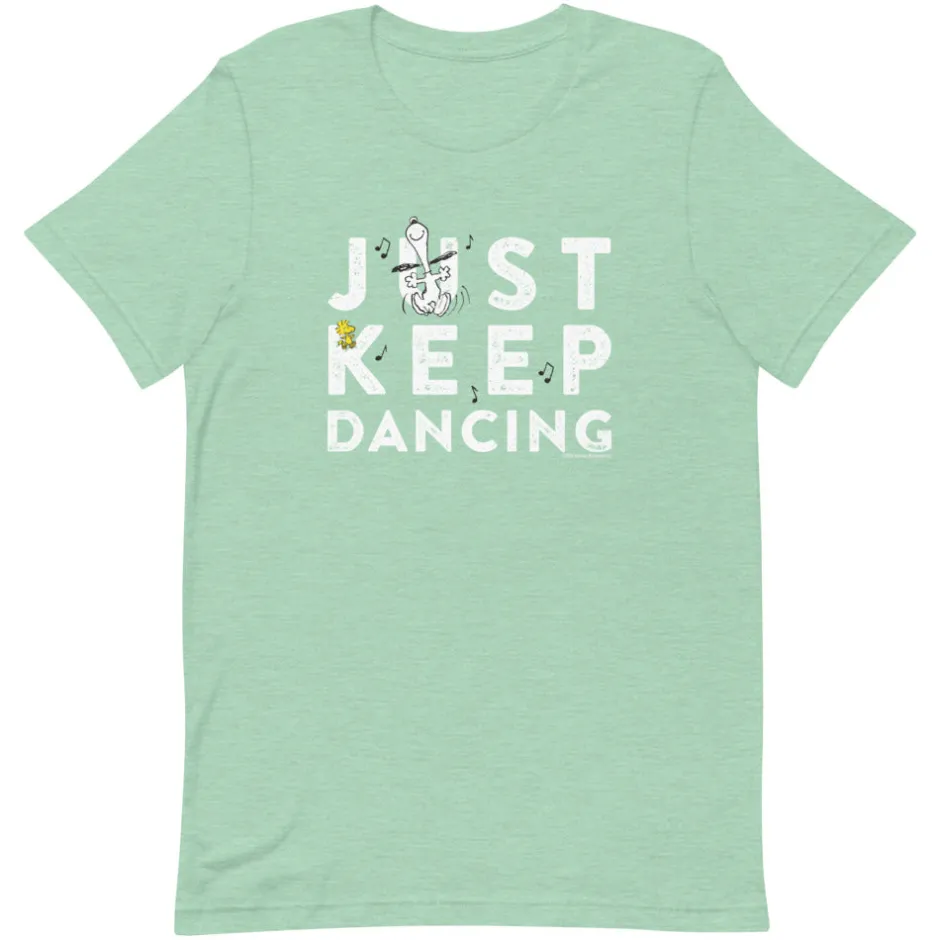 New Just Keep Dancing Unisex T-Shirt Woodstock | T-Shirts