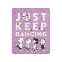 Online Just Keep Dancing Sherpa Blanket Peanuts Gang | Blankets & Pillows