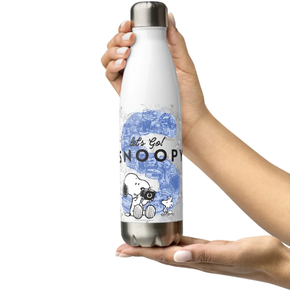 Best Let's Go Water Bottle Woodstock | Snoopy