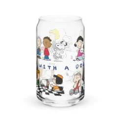 Clearance Life Is Better With A Dog Can Glass Snoopy | Schroeder
