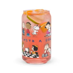 Clearance Life Is Better With A Dog Can Glass Snoopy | Schroeder