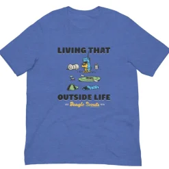 Sale Living That Outside Life T-Shirt Snoopy | T-Shirts
