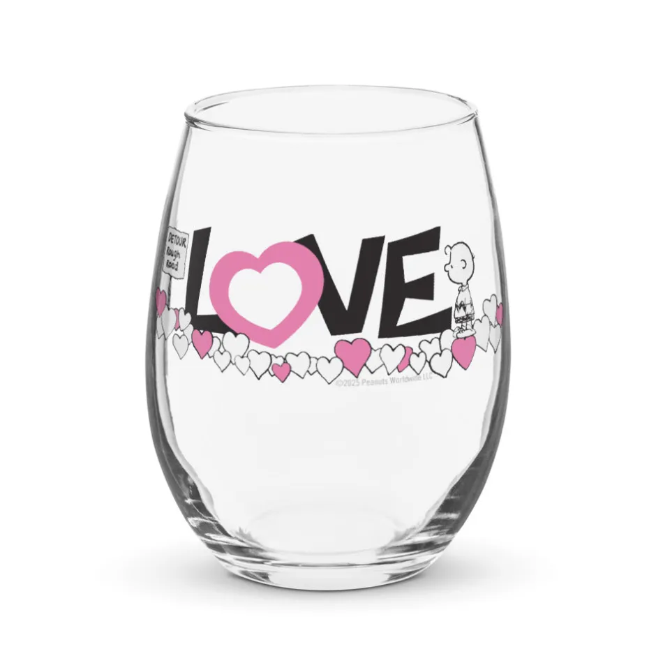 Hot Love Teardrop Glass Charlie Brown | Glassware