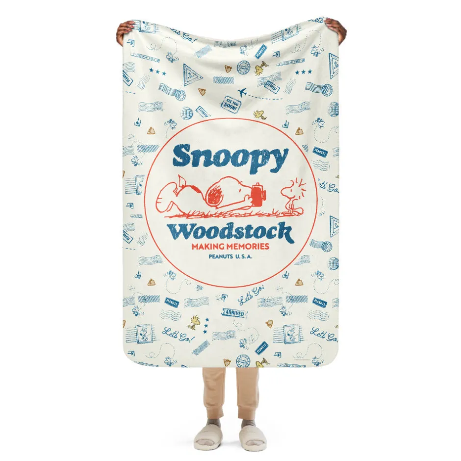 New Making Memories Sherpa Blanket Woodstock | Snoopy