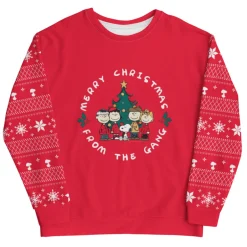 Outlet Merry Christmas From The Gang Unisex Crewneck Peanuts Gang | Hoodies & Sweatshirts