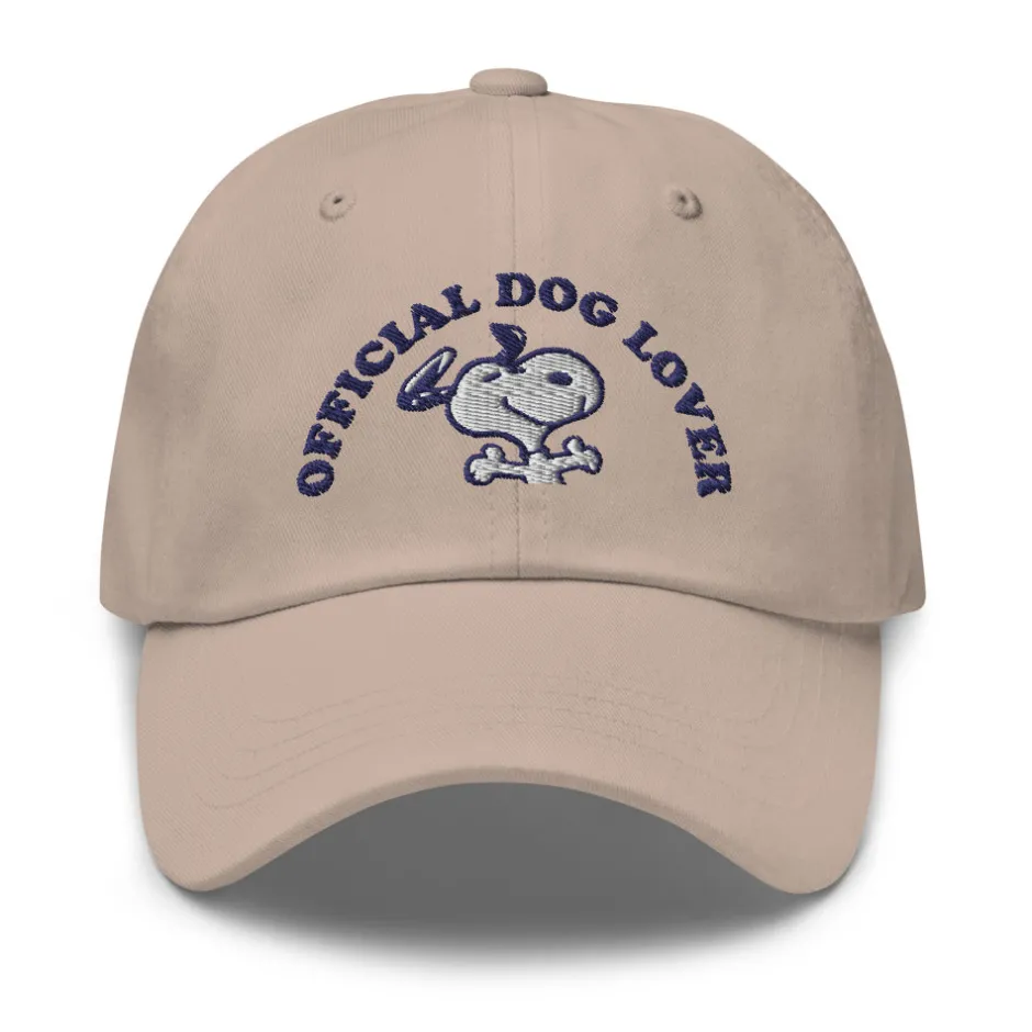 Fashion Official Dog Lover Embroidered Dad Hat Snoopy | Pet
