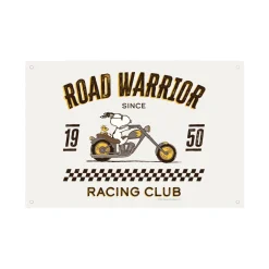 Hot Road Warrior Metal Sign Wall Art