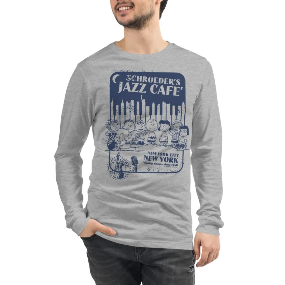 Hot Schroeder's Jazz Cafe Long Sleeve T-Shirt Woodstock | Schroeder