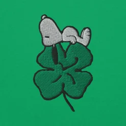 New Shamrock Embroidered Crewneck Hoodies & Sweatshirts