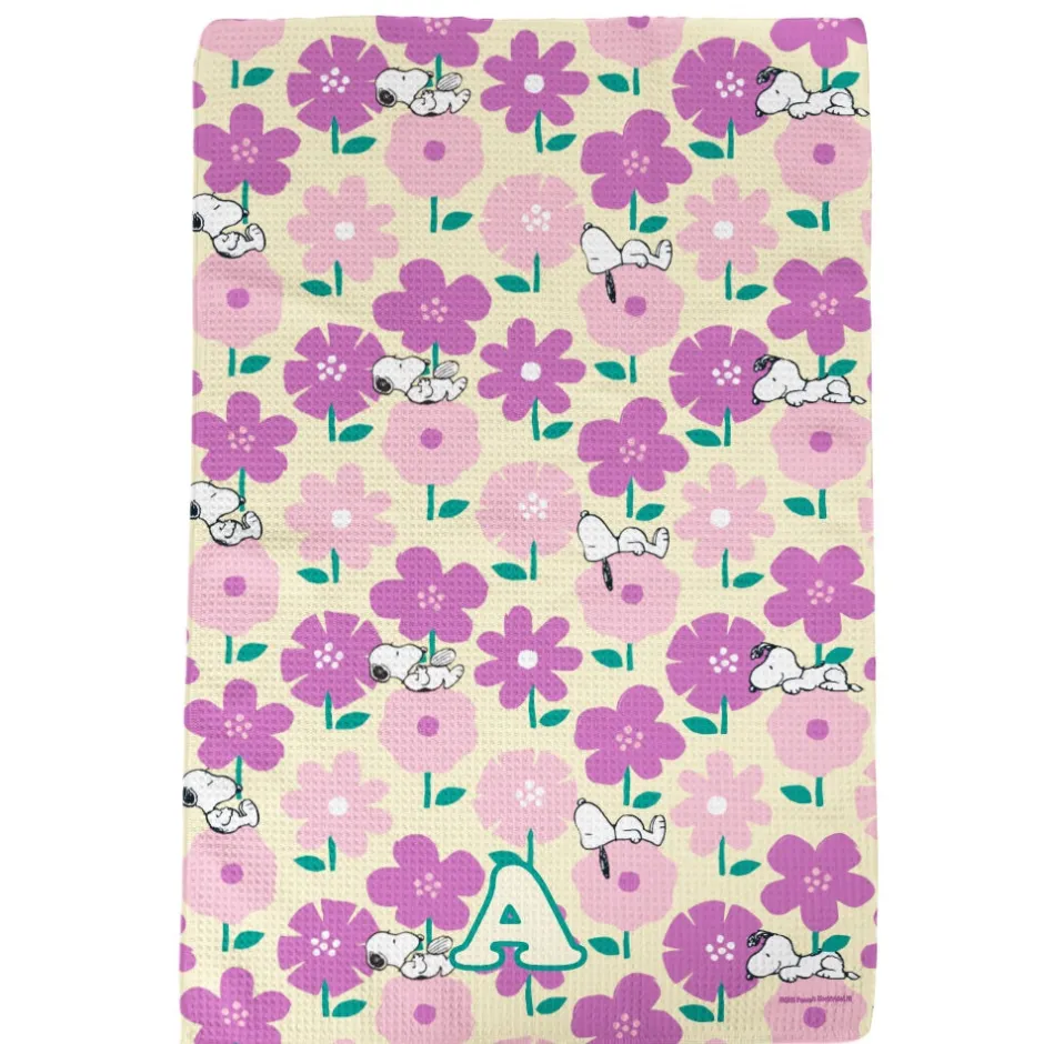 Discount Snoopy and Flowers Personalized Kitchen Towel Towels