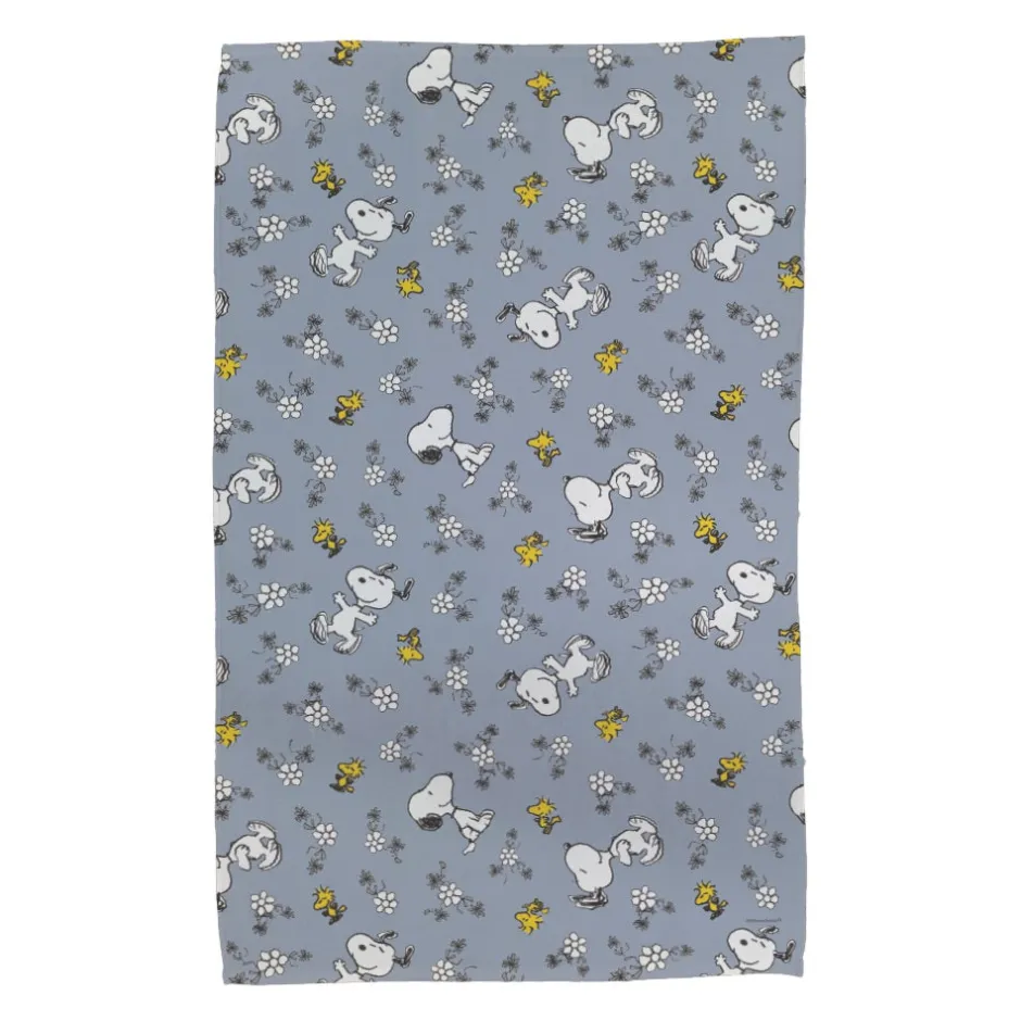 Best Snoopy And Woodstock Floral Kitchen Towel Woodstock | Snoopy