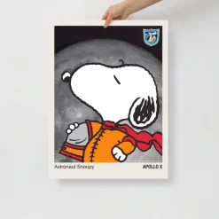 Fashion Snoopy Astronaut Premium Poster Wall Art