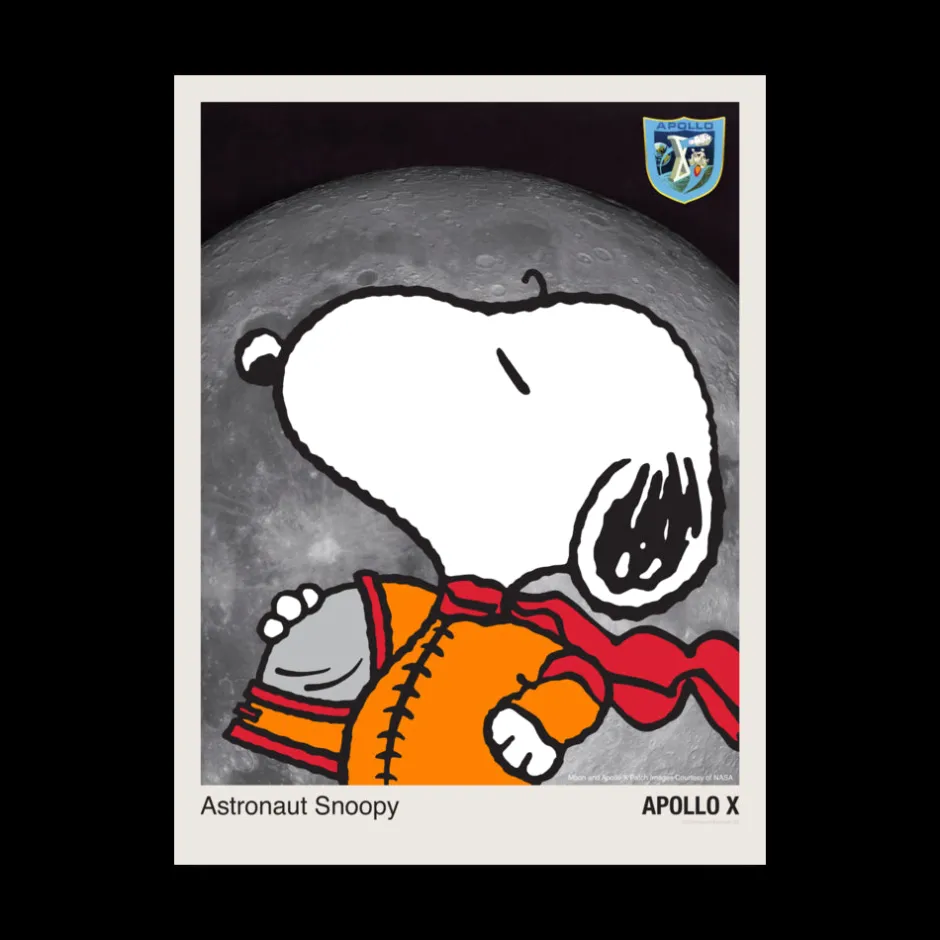 Fashion Snoopy Astronaut Premium Poster Wall Art