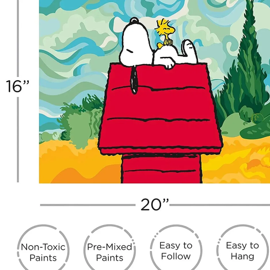 Fashion Snoopy Chill Art by Numbers Woodstock | Snoopy