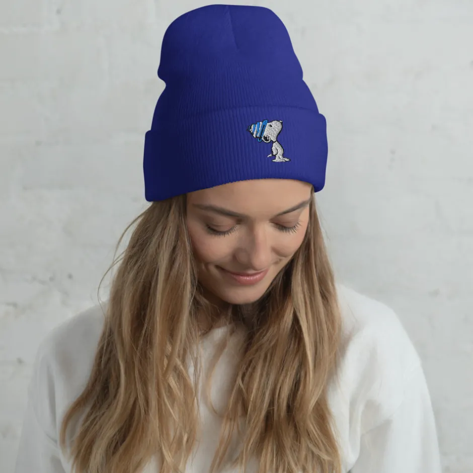 Sale Snoopy Embroidered Beanie Snoopy | Hats & Beanies