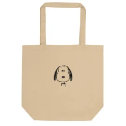 Fashion Snoopy Face Embroidered Tote Bag Snoopy
