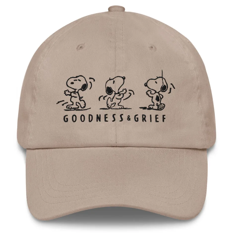 Online Snoopy Happy Dance Embroidered Dad Hat Peanuts Gang | Hats & Beanies