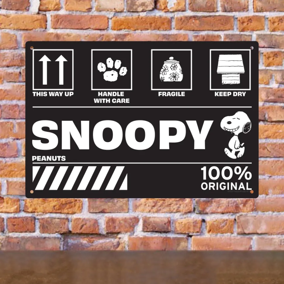 Fashion Snoopy Metal Sign Snoopy | Wall Art