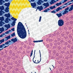 Fashion Snoopy Pattern Mix Sherpa Blanket Snoopy | Blankets & Pillows