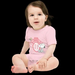 Outlet Snoopy Personalized Initials Girl's Baby Bodysuit Snoopy