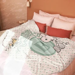 Hot Snoopy Personalized Baby Initials Sherpa Blanket Snoopy | Blankets & Pillows