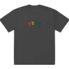 Sale Snoopy Rainbow Embroidered Unisex T-Shirt Snoopy | T-Shirts