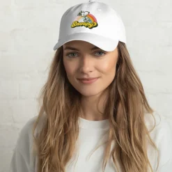 Sale Snoopy Rainbow Embroidered Dad Hat Hats & Beanies