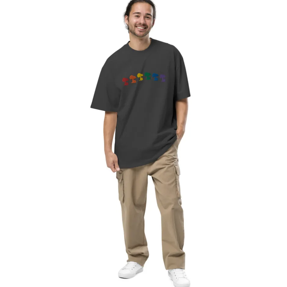 Sale Snoopy Rainbow Embroidered Unisex T-Shirt Snoopy | T-Shirts