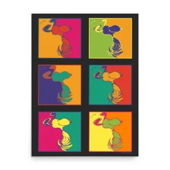 Fashion Snoopy Repetition Premium Poster Wall Art